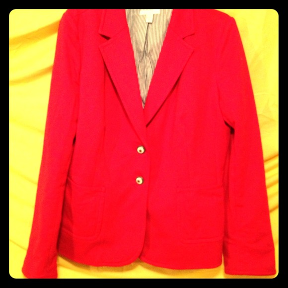 charter club Jackets & Blazers - Brilliant red knit blazer