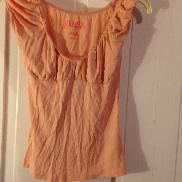 Guess peach blouse