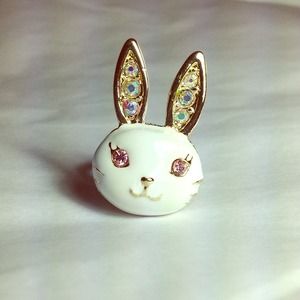 Jeweled Bunny Ring