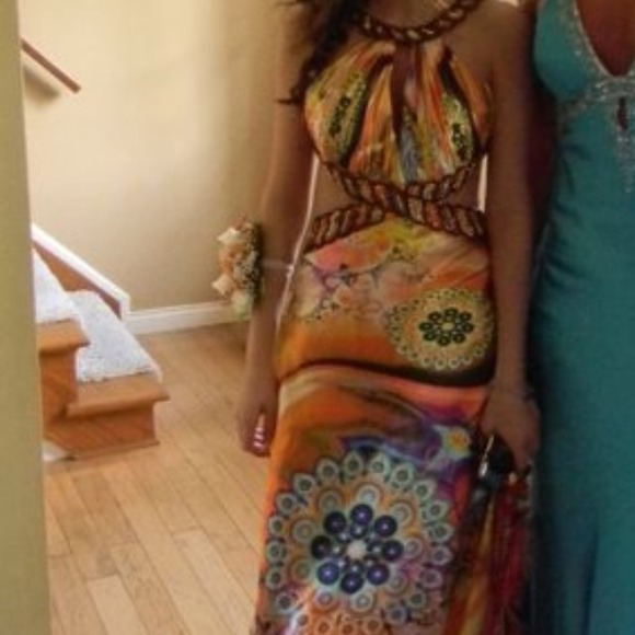 Multicolored AMAZING Prom dress!!!  JUST REDUCED!! - Picture 3 of 3