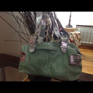 Authentic BeBe leather handbag..