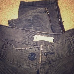 Free people navy skinny cords with cargo pockets
