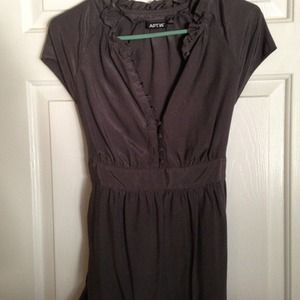 Charcoal colored blouse