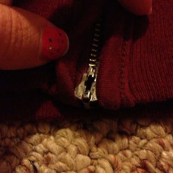 Dark Red Hollister Sweatshirt - Picture 3 of 3