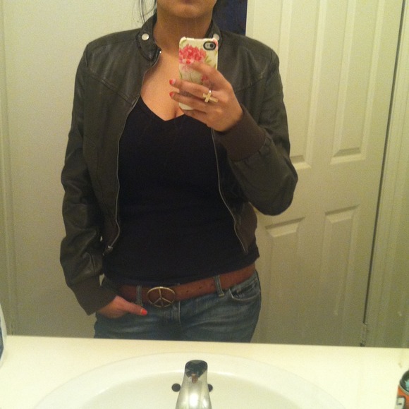 Leather jacket