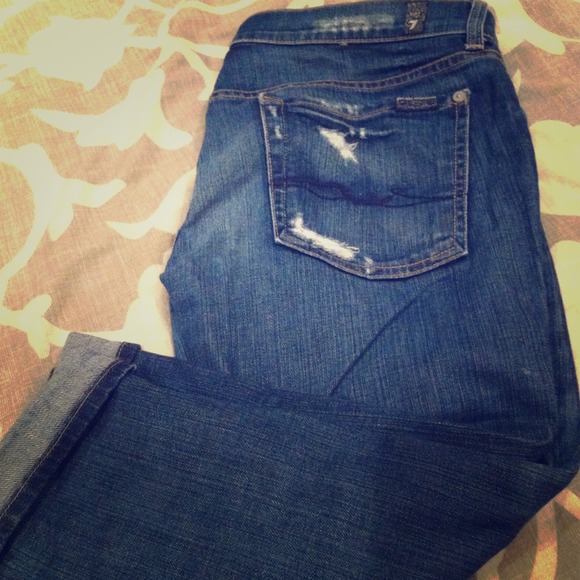 7 cropped jeans- josephina skinny boyfriend