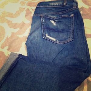 7 cropped jeans- josephina skinny boyfriend