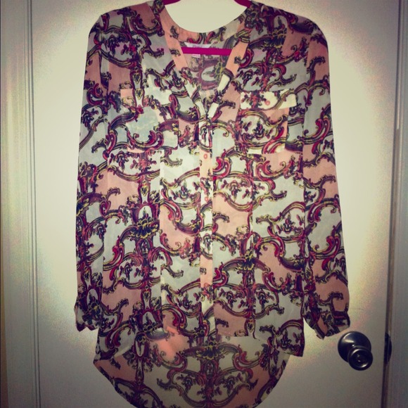 ❌RESERVED❌Candies high low long sleeved top✨