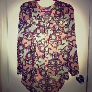 ❌RESERVED❌Candies high low long sleeved top✨