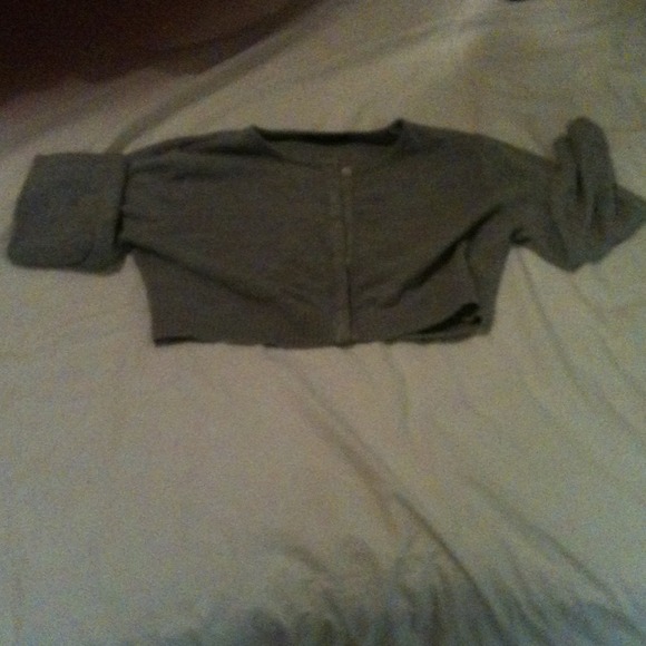 Gray half jacket