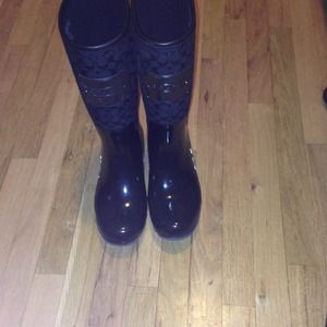 ** SOLD ** Authentic coach rain boots!