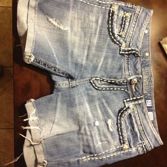 Miss Me cut off Bermuda shorts