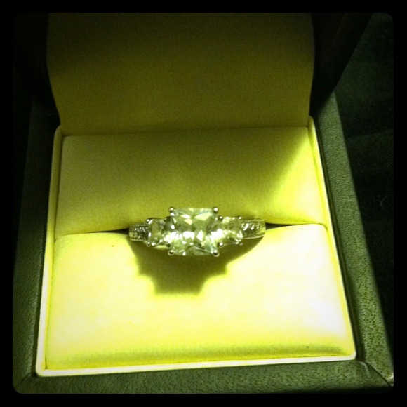 💋TRADED💋Princess CZ & Sterling Silver Ring