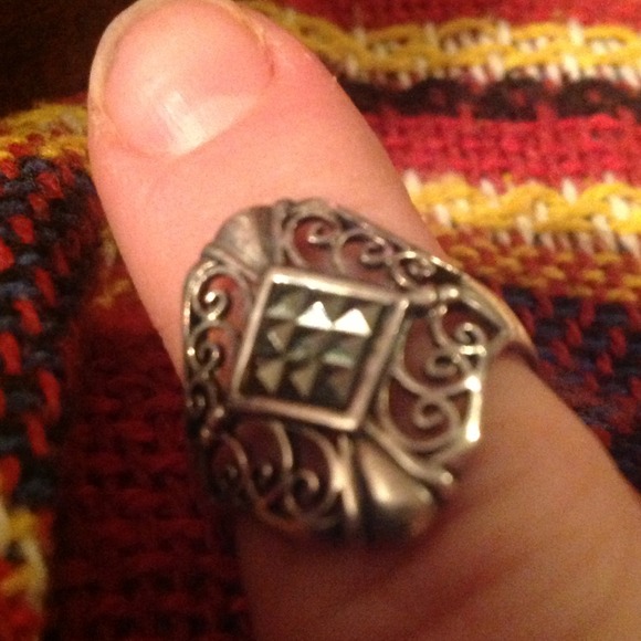 Sterling silver large ring
