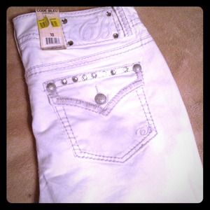 ☀NWT white denim long shorts ☀