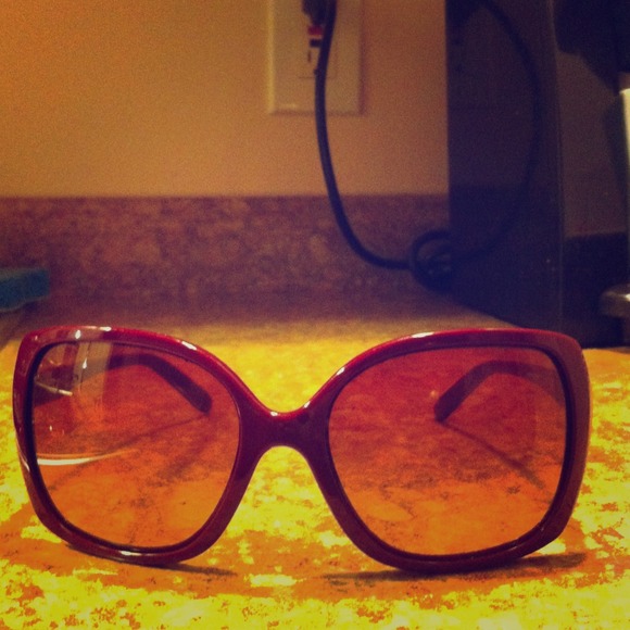Women's Oakley beckon red sunglasses