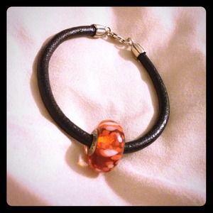 🚫SOLD- Authentic Pandora Bracelet & Murano Bead