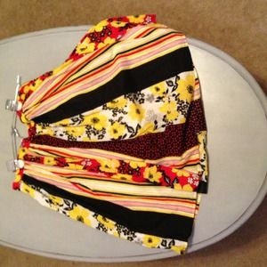 Bright colorful spring skirt