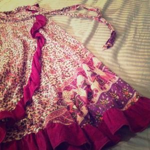 Hippie-style wraparound skirt