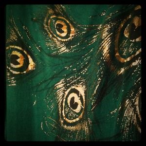 Green peacock blouse