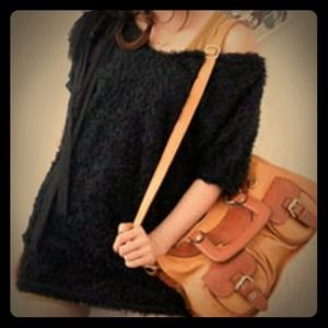 102Tassel Knitwear Top (black)