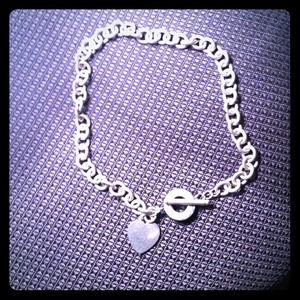 Authentic Tiffany's heart chain necklace