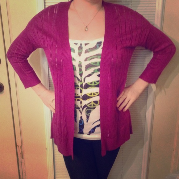 💀SOLD💀 Cute Purple Flyover/Sweater