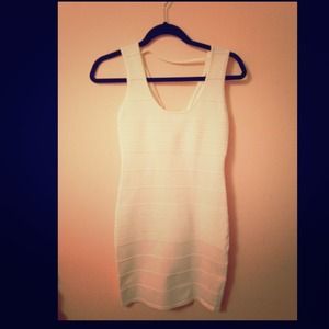 White bandage dress