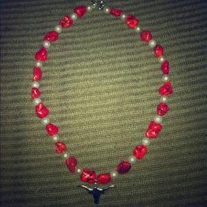 Handmade necklace Longhorns \m/