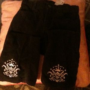 5t Disney princess brown corduroy pants