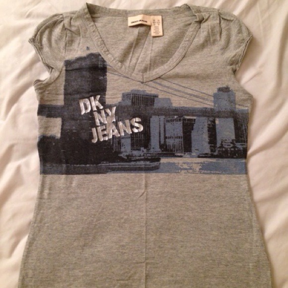 DKNY jeans grey tee shirt