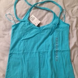 *Sold* H&M blue string tank top