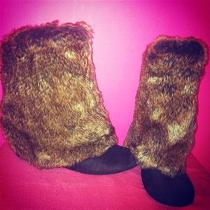 Brown Fur Boots