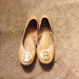 Tory Burch Nude Flats