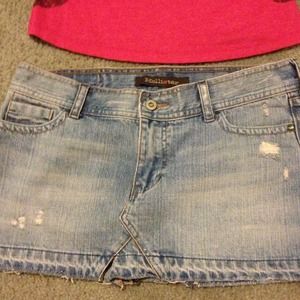 Hollister denim skirt