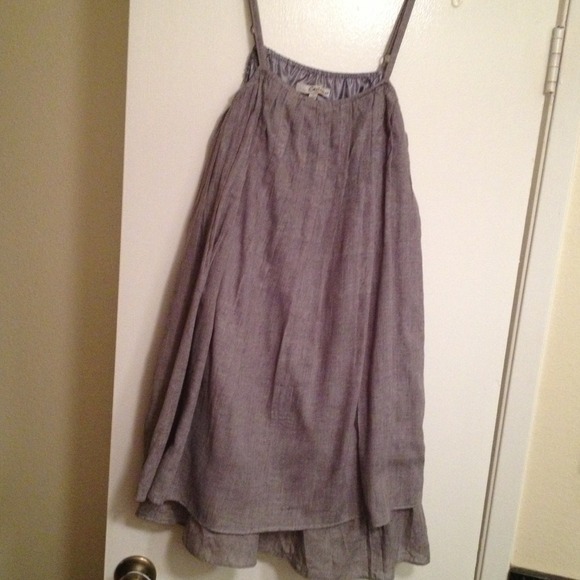 Grey Blouse w/silver design