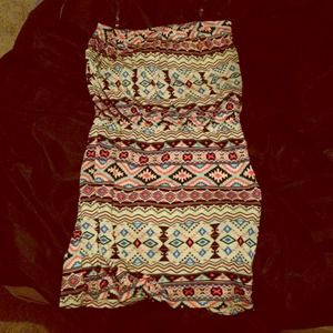 Aztec print dress