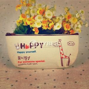 Be Happy! Unique Makeup Pouch!