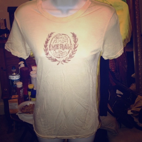 Emerald brand beige tee