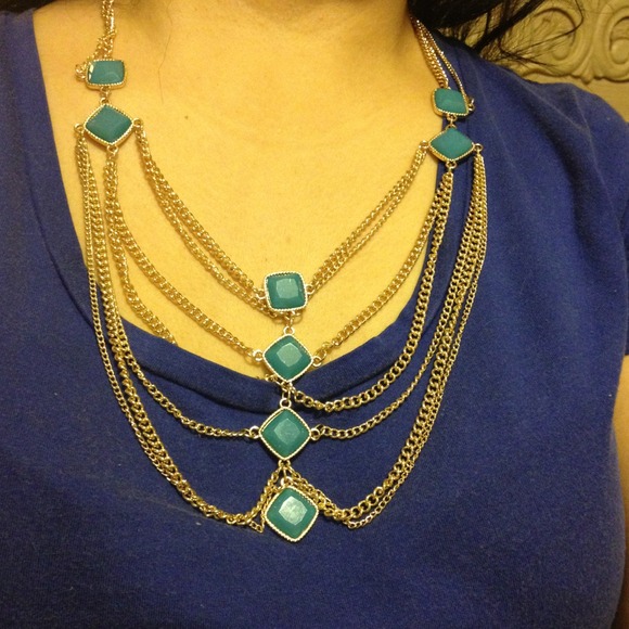 Jewelry - Turquoise / Gold Statement Necklace