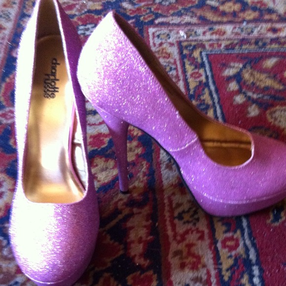 Glitter pinkish purple heels!! - Picture 3 of 3