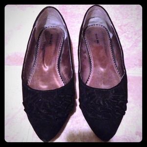 📦🚫Dressy black velour flats worn!❌🚫sold