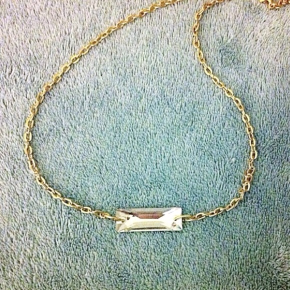 Jewelry - 🎉HOST PICK🎉 Swarovski crystal bar chain necklace