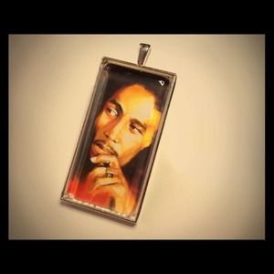 Bob Marley Image Photo Pendant