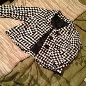 Houndstooth winter jacket
