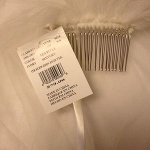 Reserved**Brand new David's bridal Bird cage veil