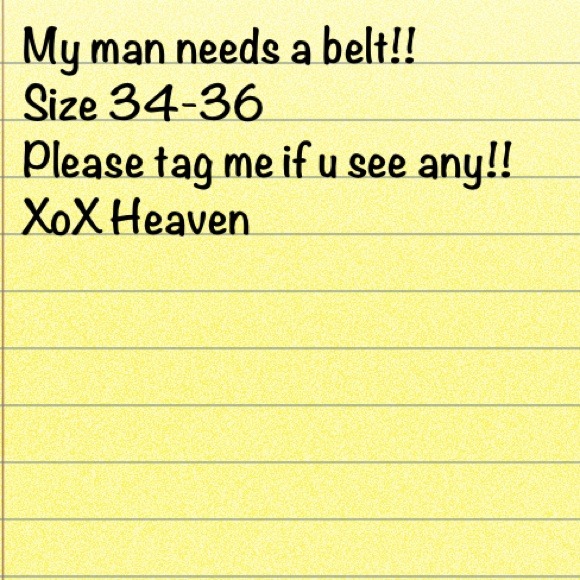 Need a good belt!