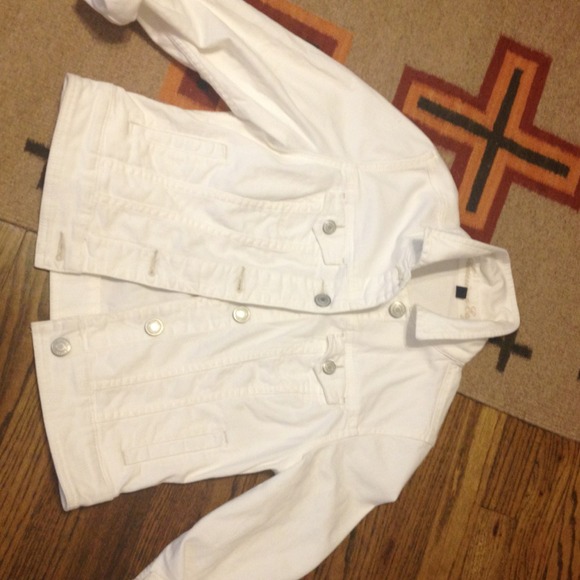 American eagle white denim jacket
