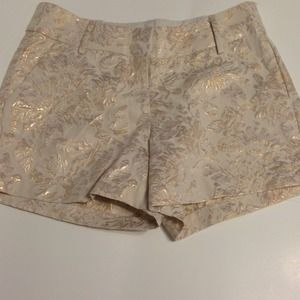 BUNDLE  Champagne Shorts & Aztec Chambray Top