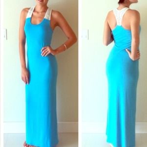Baby blue darling long dress